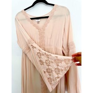 Knox Rose Pink Long Sleeve Pink Dress